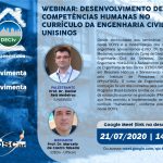 WEBINAR: DESENVOLVIMENTO DE COMPETÊNCIAS HUMANAS NO CURRÍCULO DA ENGENHARIA CIVIL DA UNISINOS