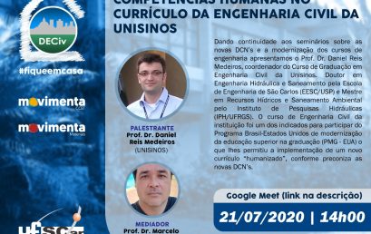 WEBINAR: DESENVOLVIMENTO DE COMPETÊNCIAS HUMANAS NO CURRÍCULO DA ENGENHARIA CIVIL DA UNISINOS