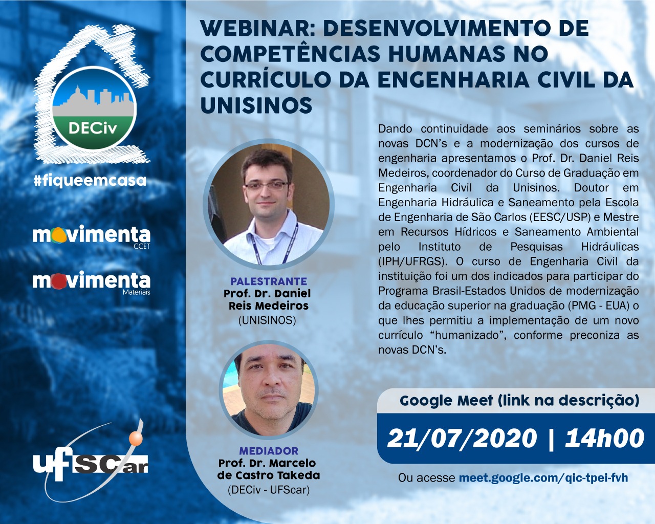 WEBINAR: DESENVOLVIMENTO DE COMPETÊNCIAS HUMANAS NO CURRÍCULO DA ENGENHARIA CIVIL DA UNISINOS