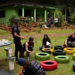 Calouros da UFSCar fazem trote solidário no Horto Florestal em São Carlos
